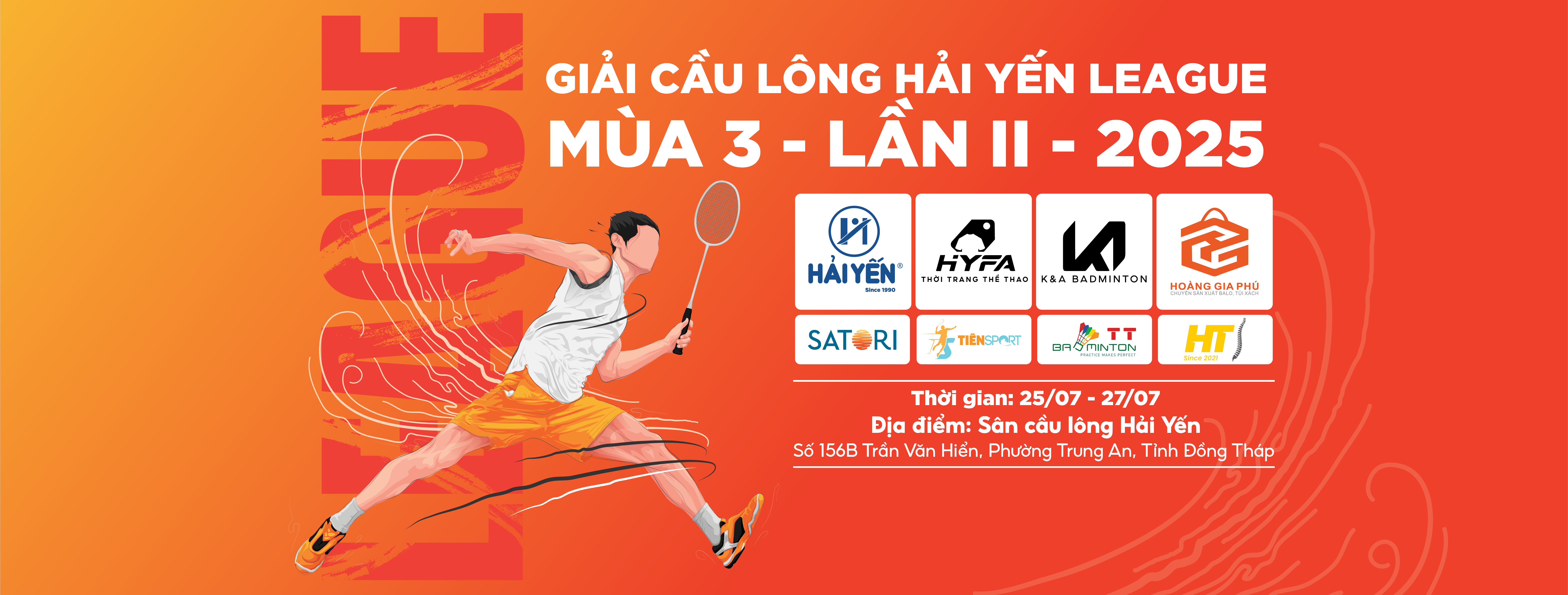 GIẢI CẦU LÔNG HẢI YẾN LEAGUE 2025 MÙA 3 - LẦN II - 2025