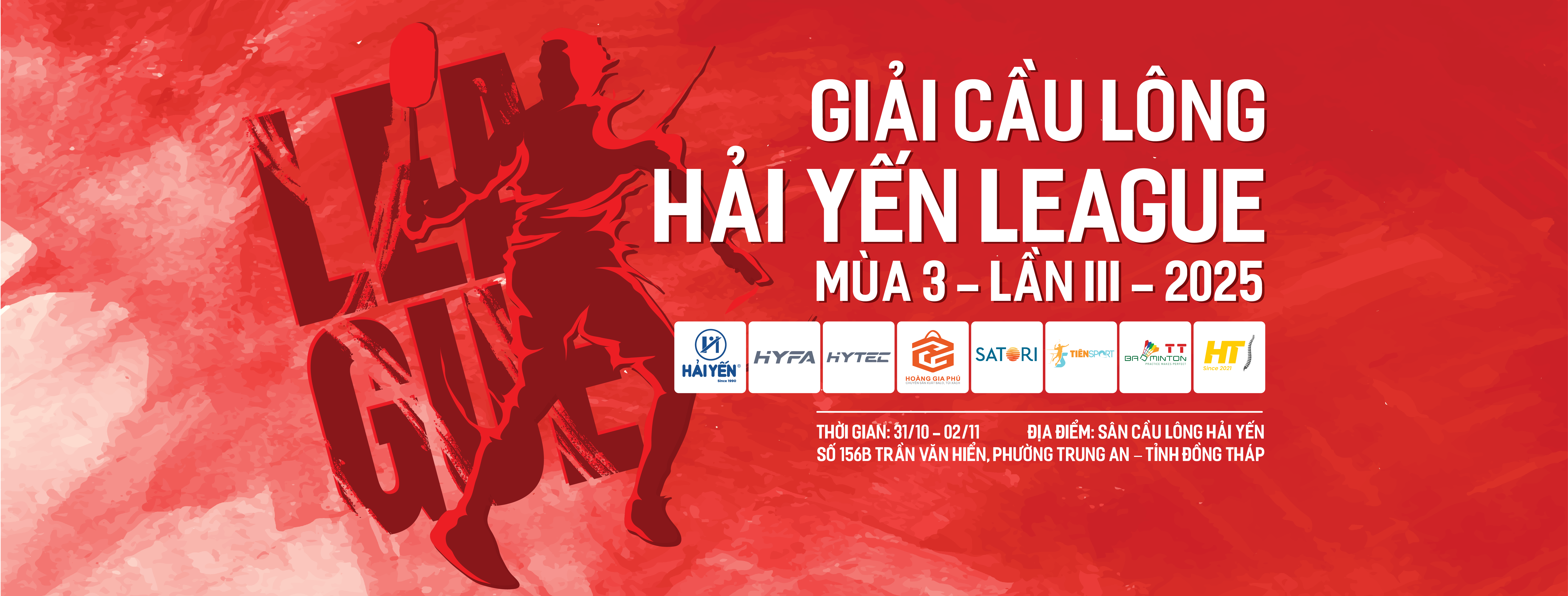 GIẢI CẦU LÔNG HẢI YẾN LEAGUE 2025 MÙA 3 - LẦN III - 2025