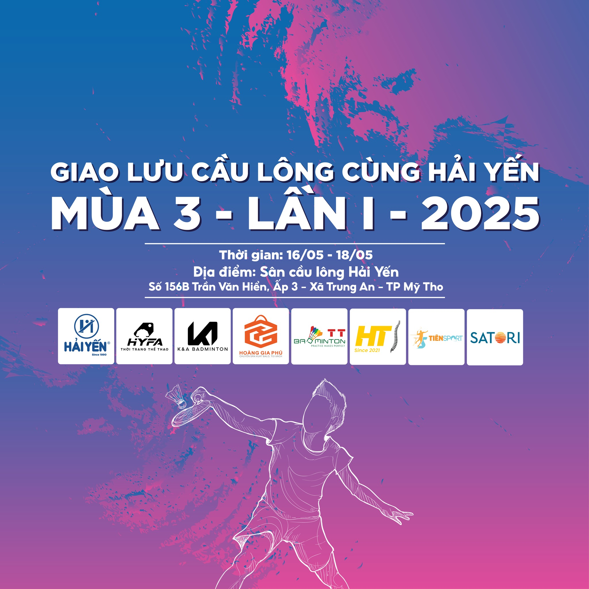 Giải đấu cầu lông GIẢI CẦU LÔNG HẢI YẾN LEAGUE 2025 MÙA 3 - LẦN I - 2025